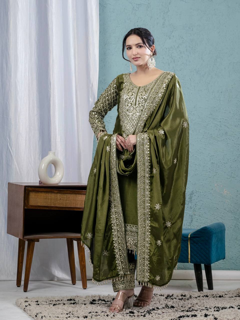 Pure heavy chinnon silk