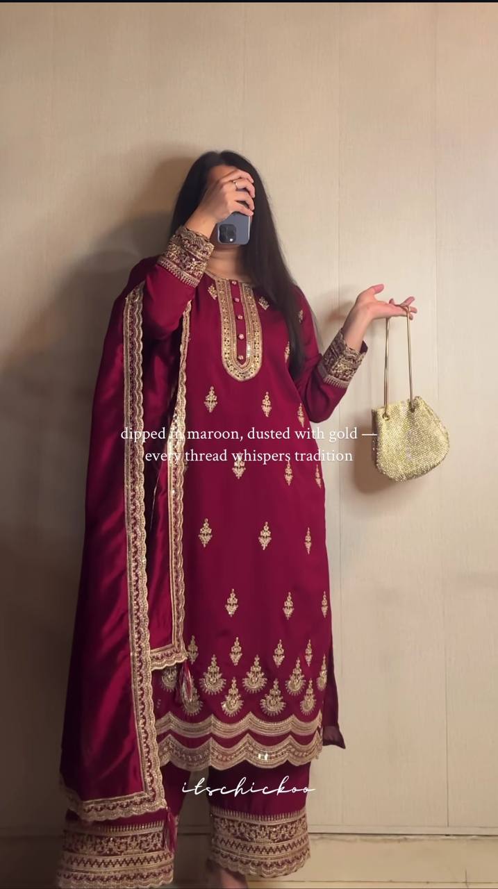 Elegant natural crep silk
