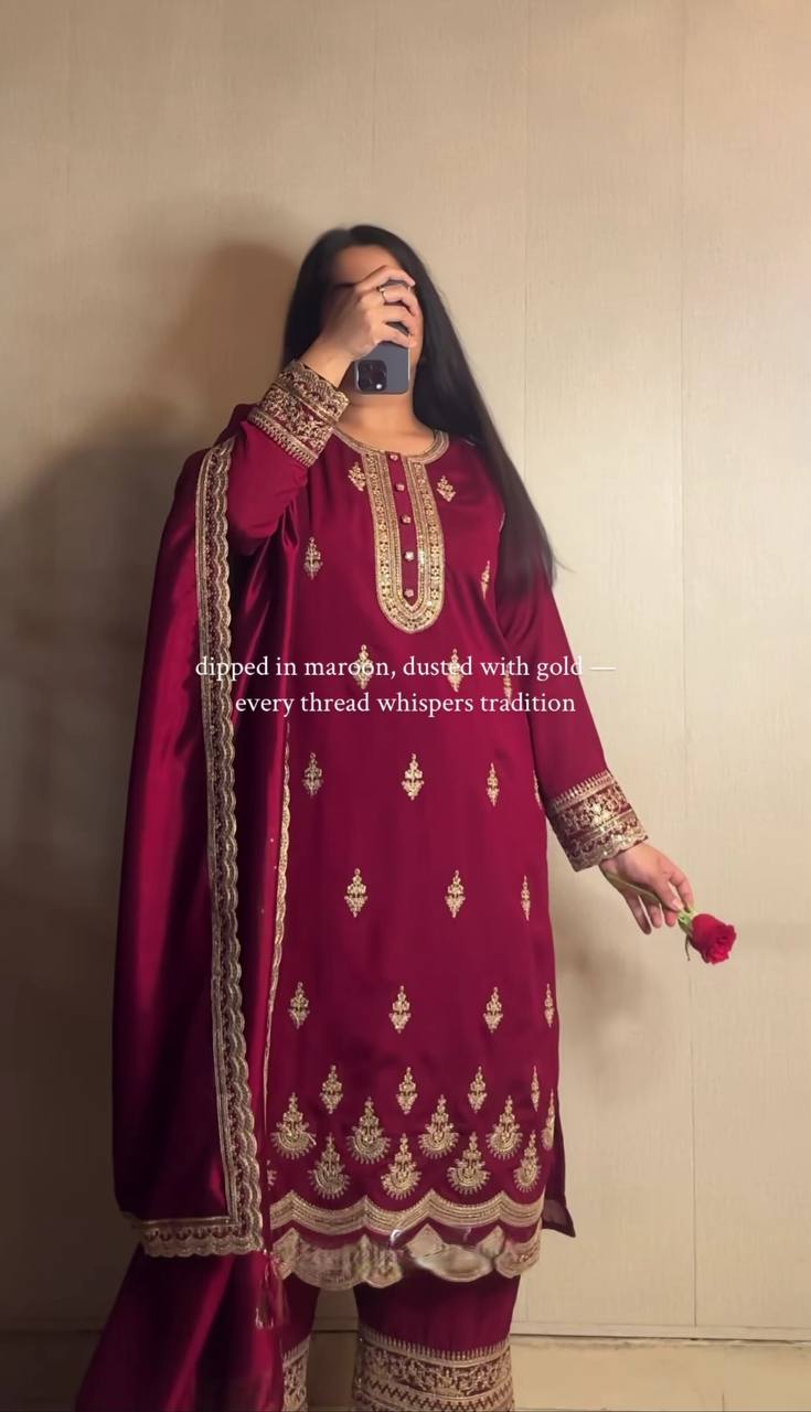 Elegant natural crep silk