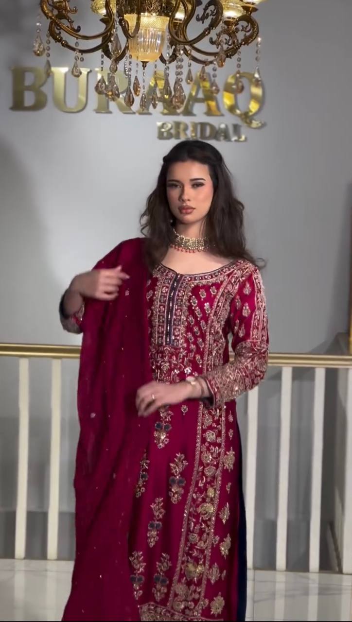 💥*Launching New Designer Party Wear Look Organza Pure Pakistani Suit , Pant and Dupatta*👌❤️
