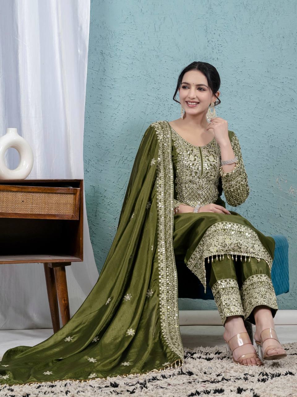 Pure heavy chinnon silk