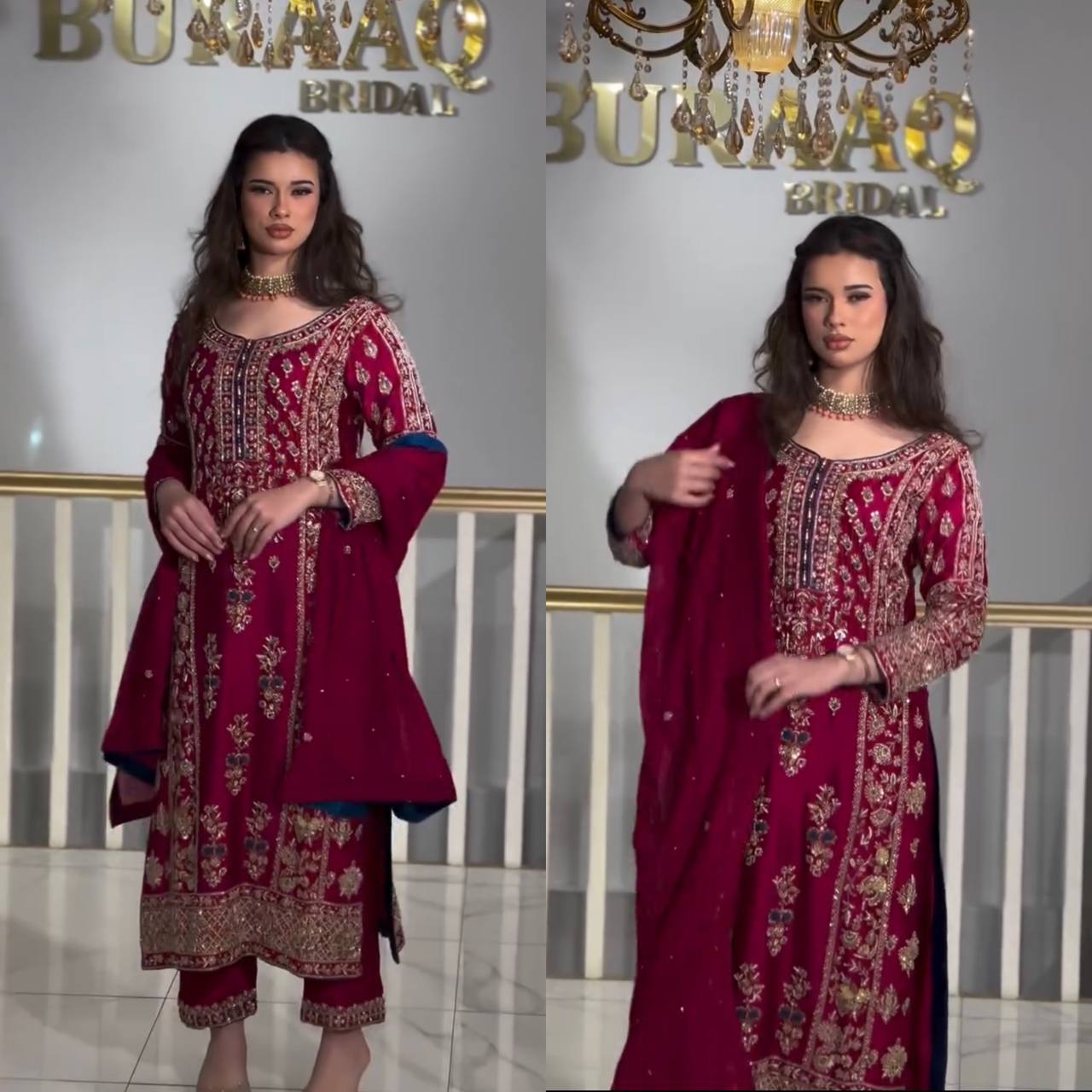 💥*Launching New Designer Party Wear Look Organza Pure Pakistani Suit , Pant and Dupatta*👌❤️