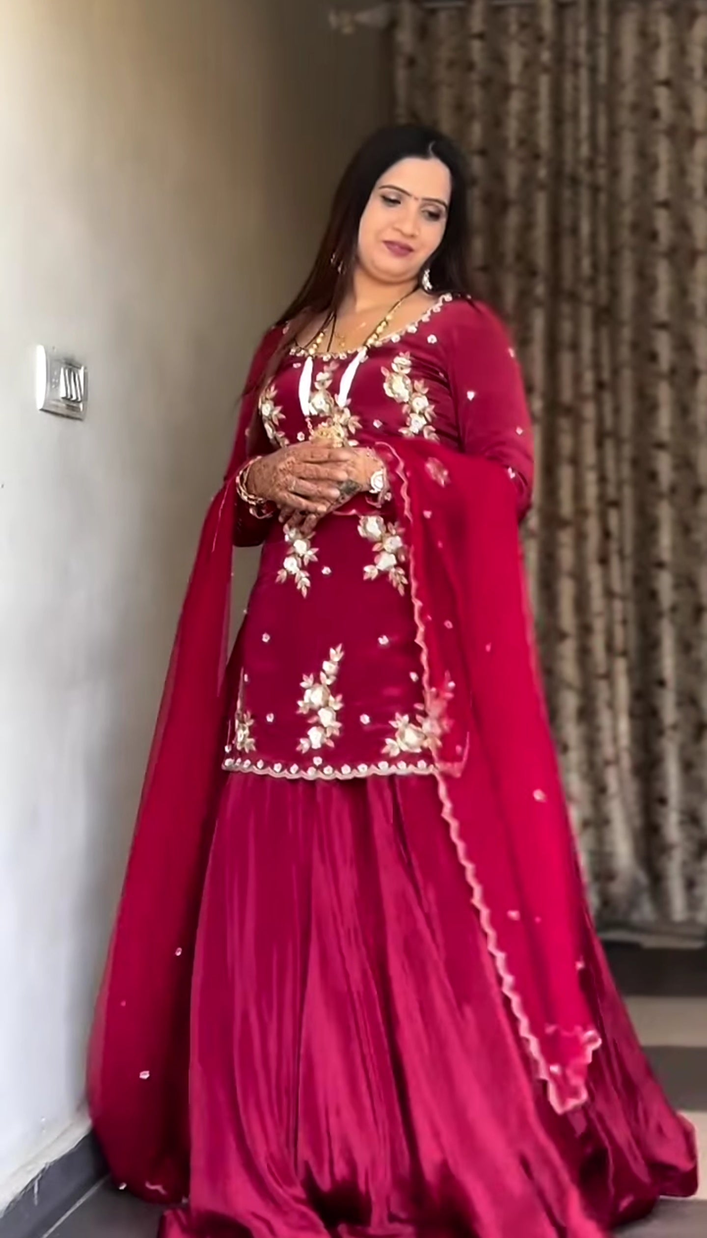Elegant Emerald Green Embroidered Set with Dupatta