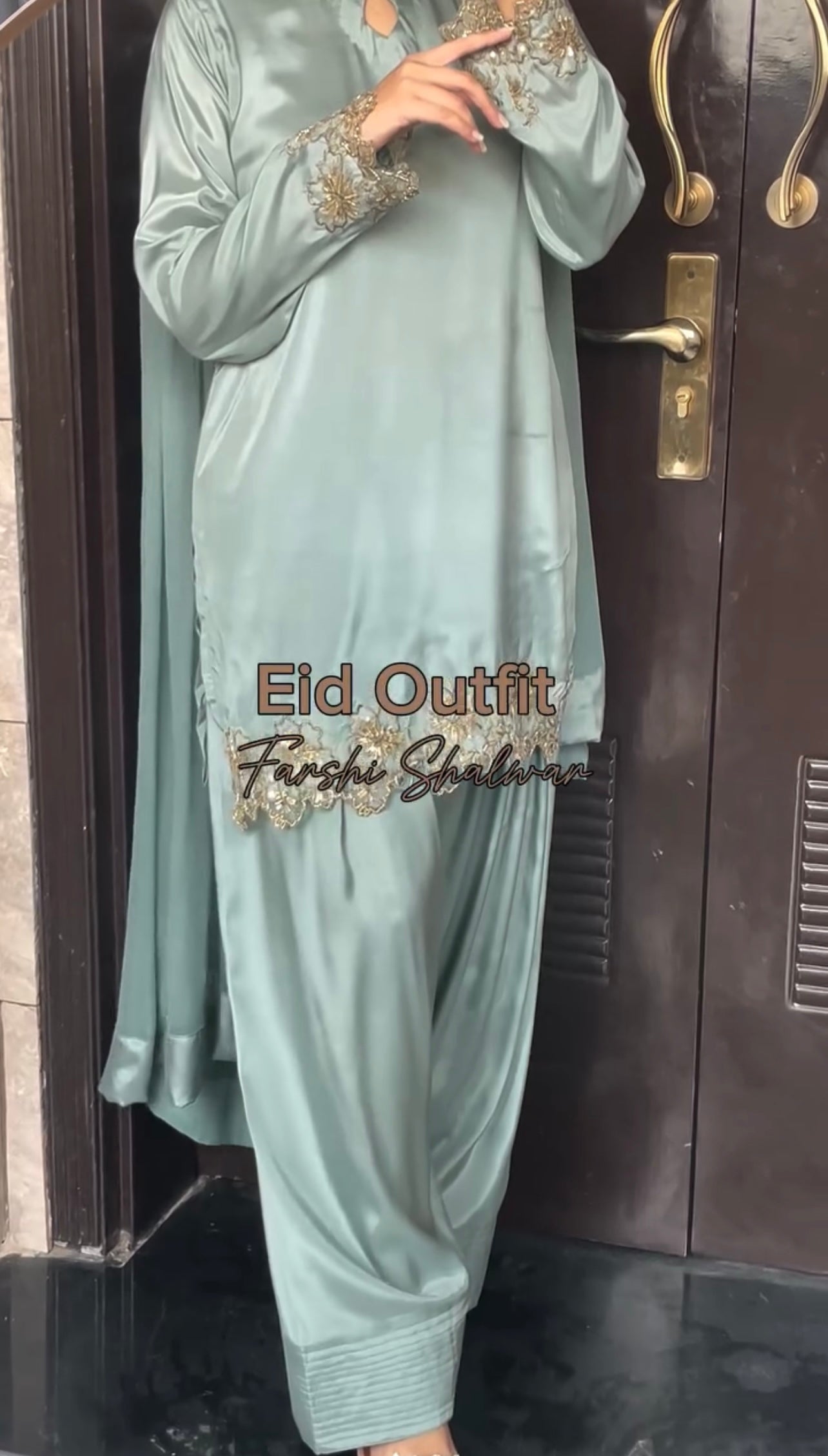 Launching new designer party wear look top with farshi salwar