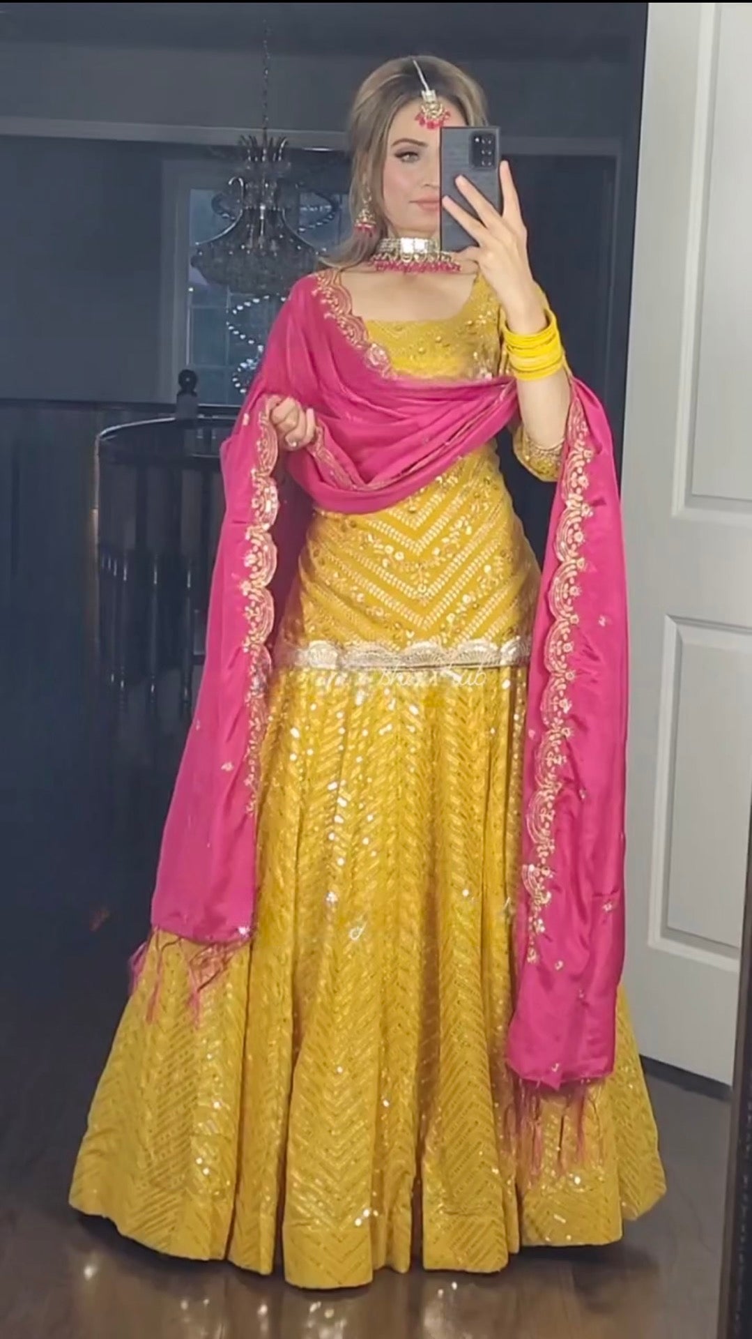 Top and lehenga