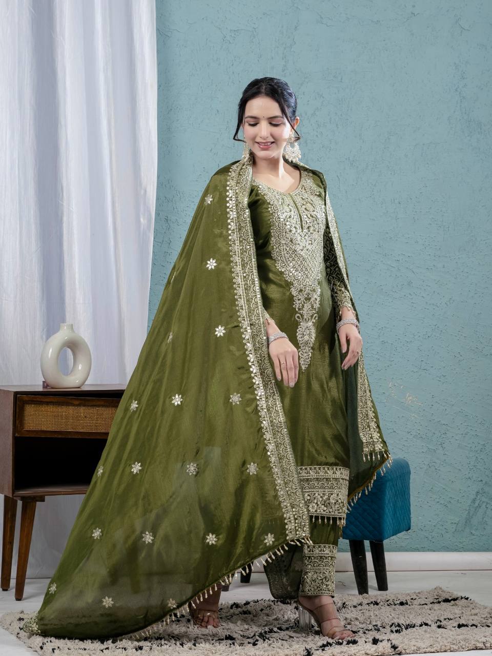 Pure heavy chinnon silk