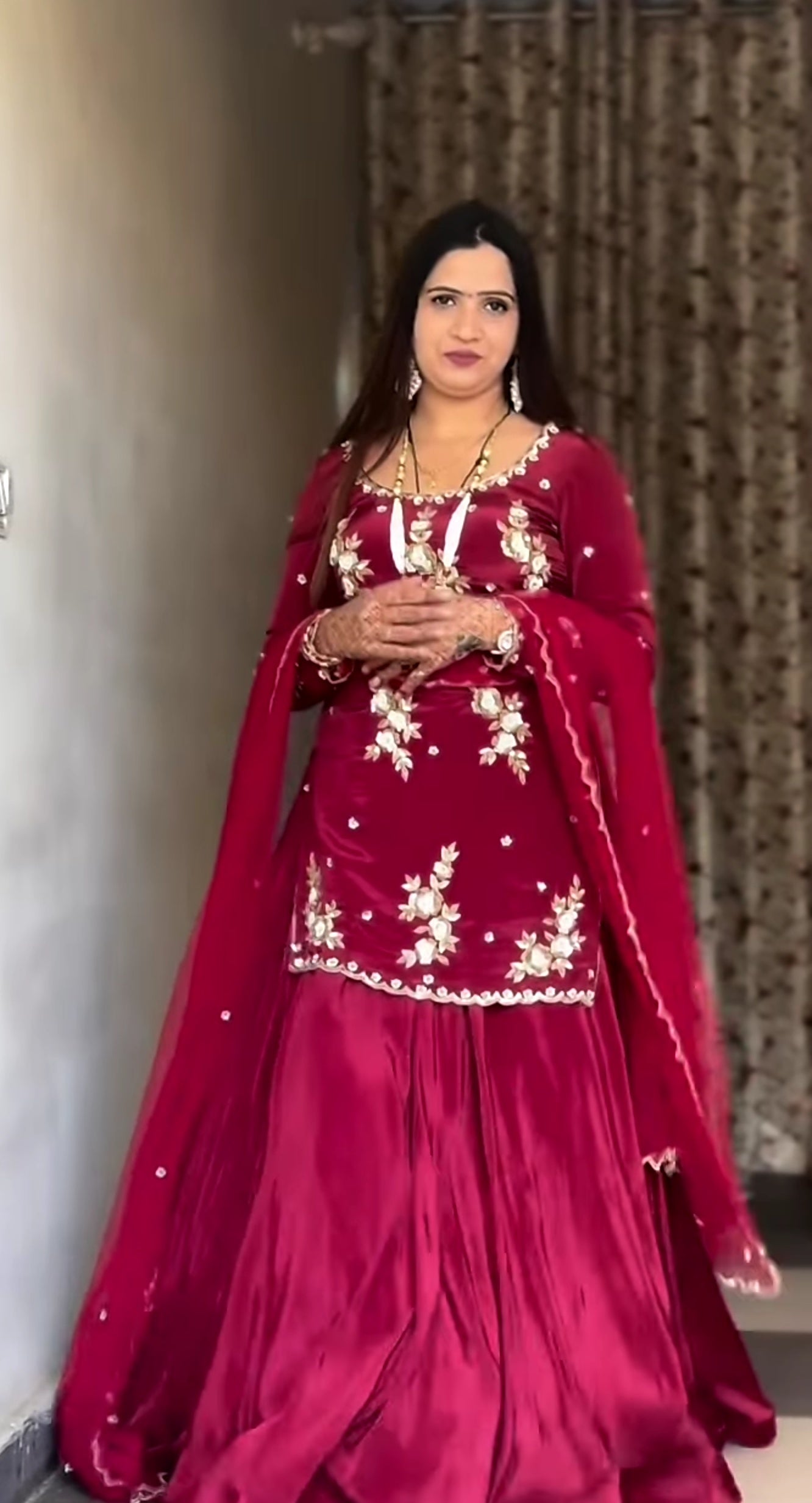 Elegant Emerald Green Embroidered Set with Dupatta