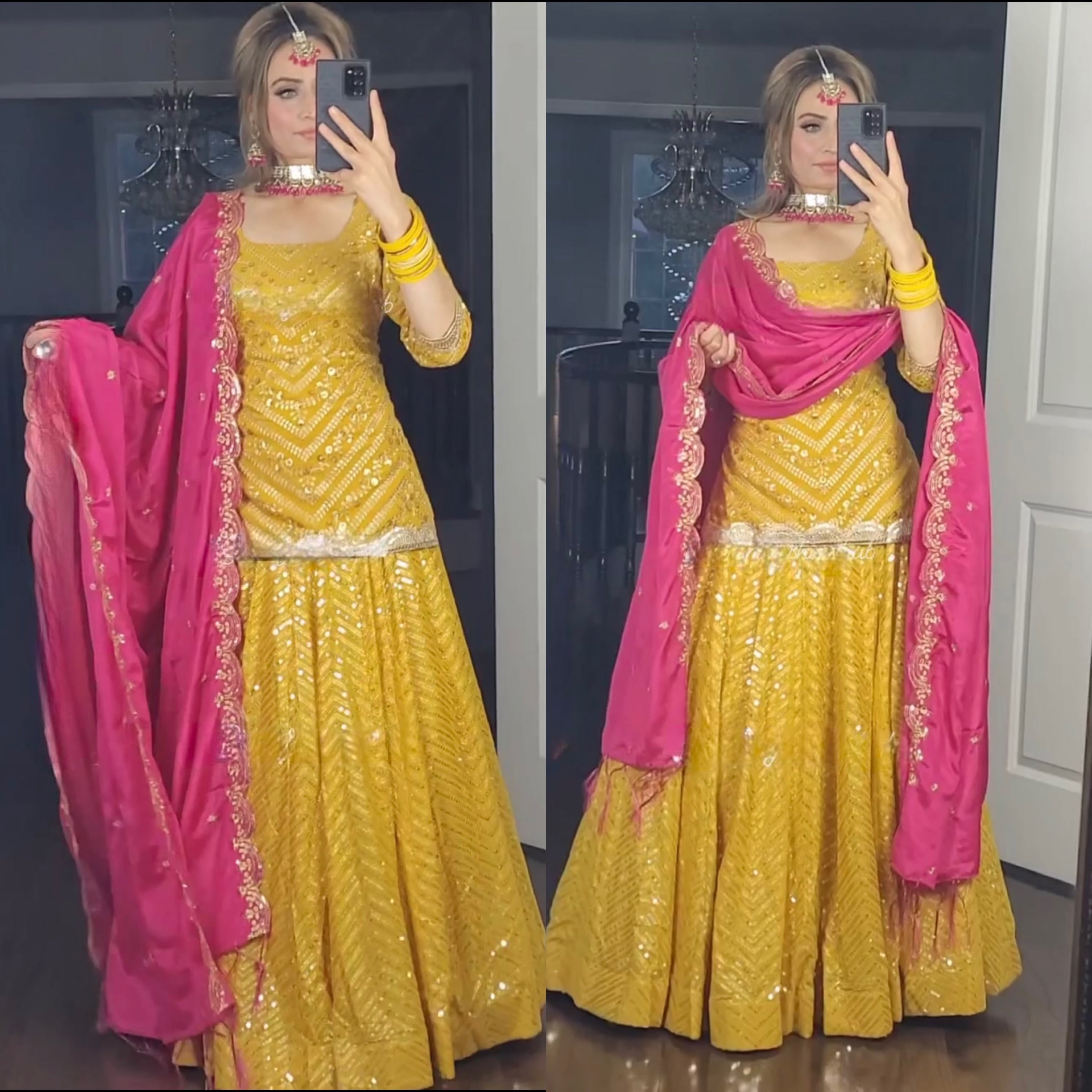 Top and lehenga