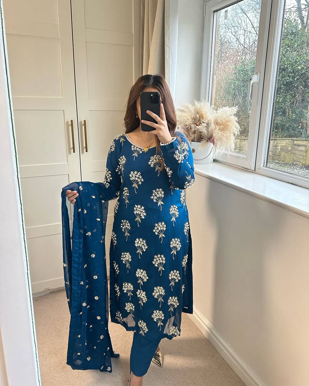 💕*Presenting New Designer Long Top , Pant and Dupptta In Fancy Style*👌💕