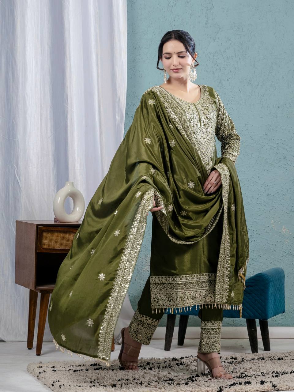 Pure heavy chinnon silk