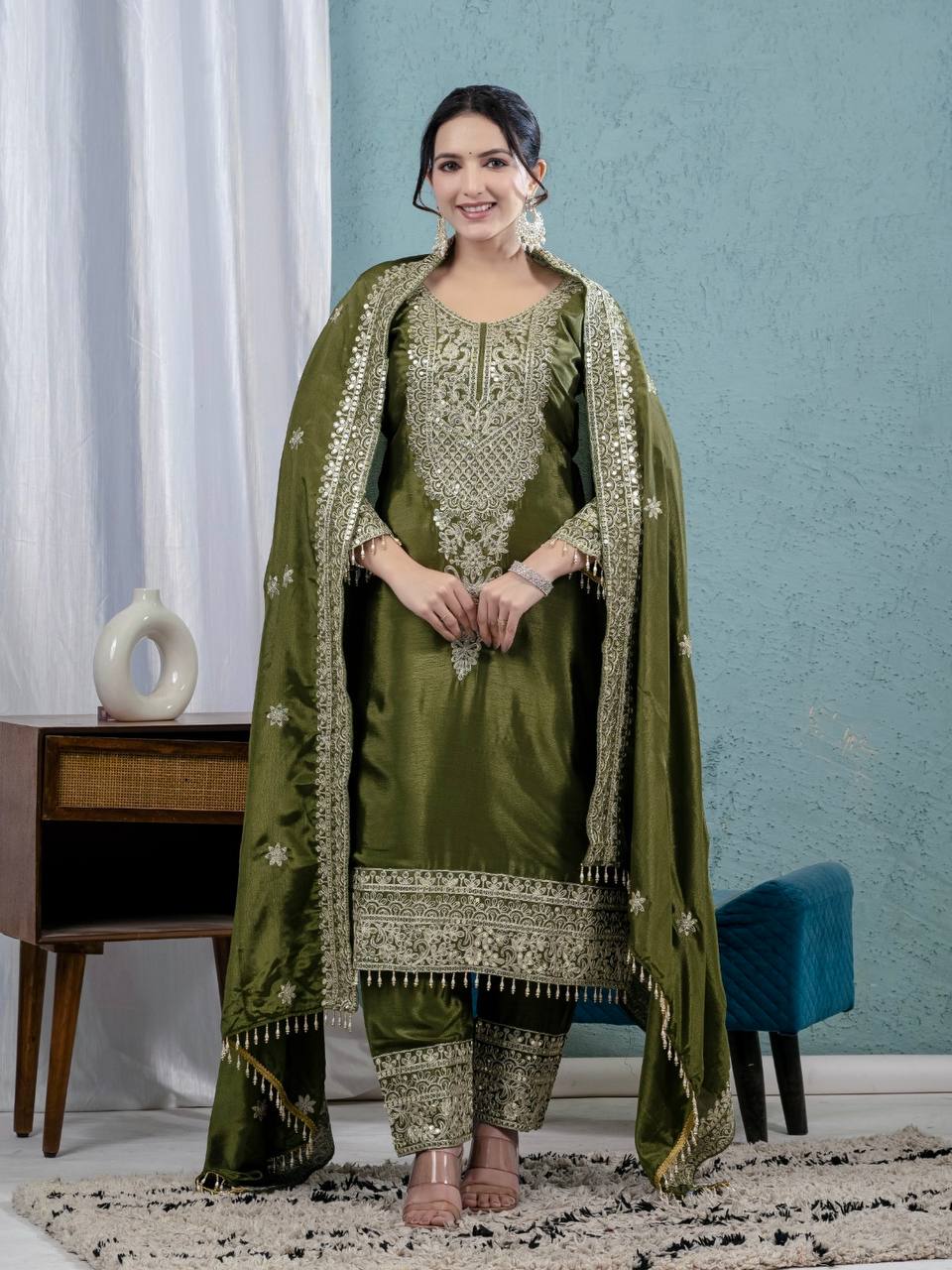 Pure heavy chinnon silk