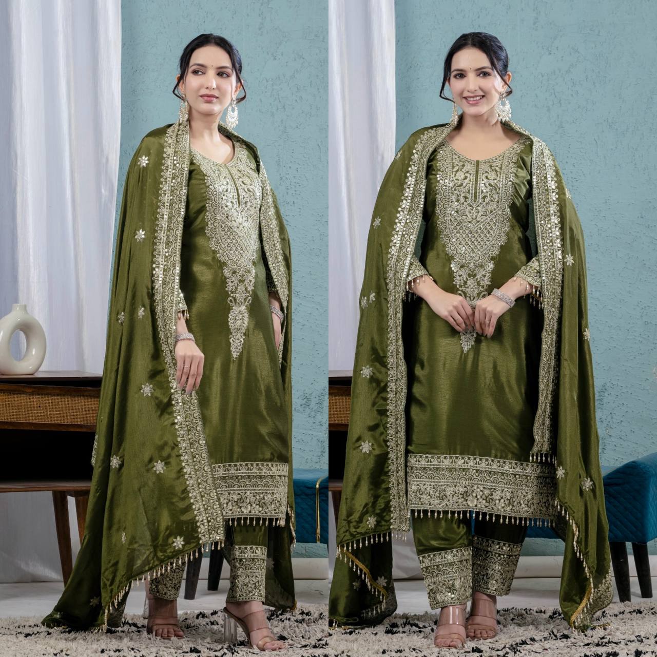 Pure heavy chinnon silk