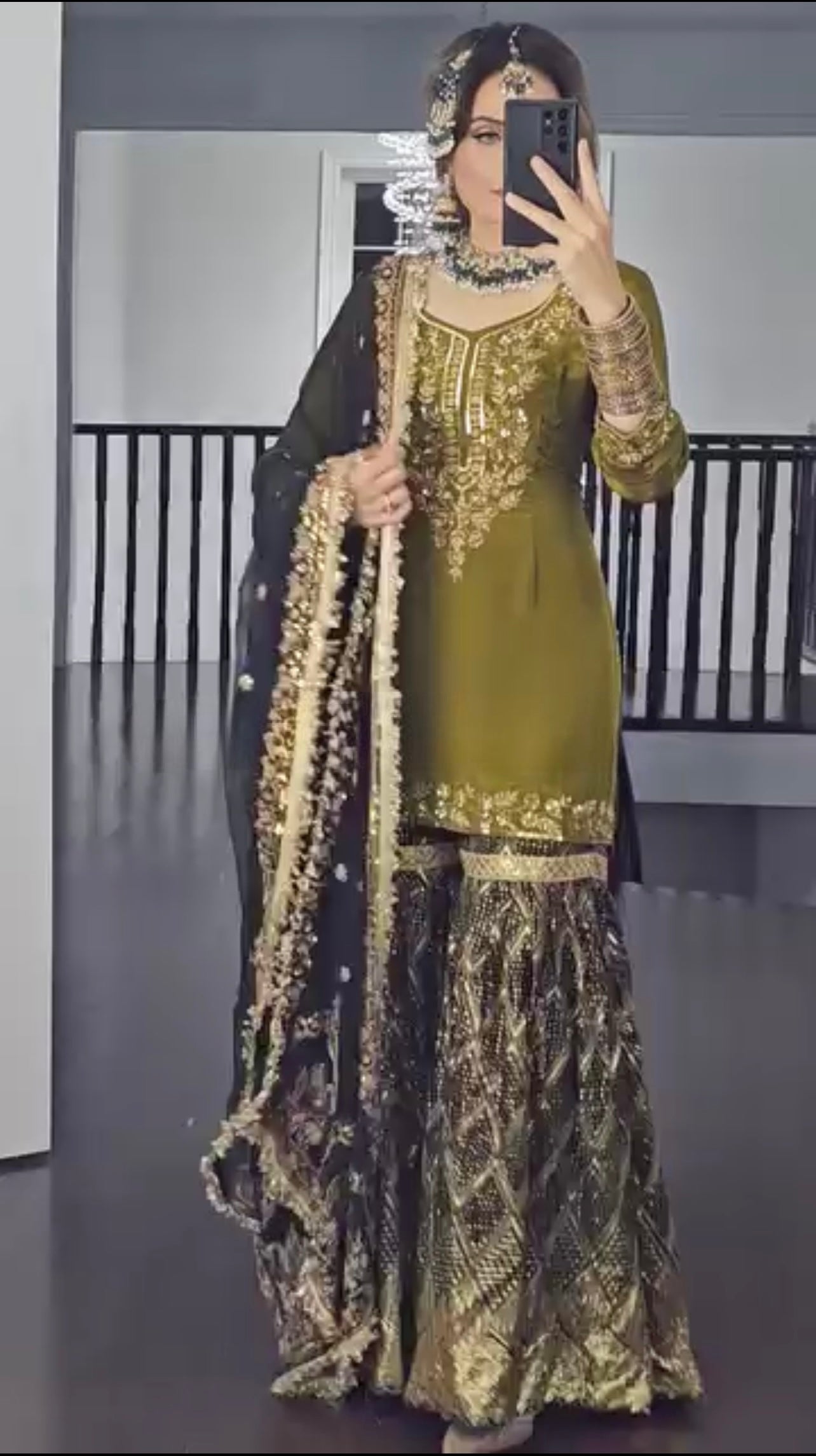 Pure Heavy Chinnon Silk With Heavy Embroidery Work