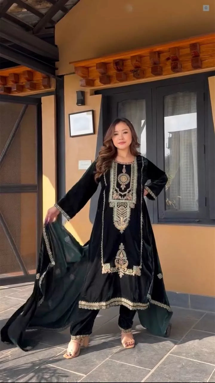 Sequence Work Winter Party Wear